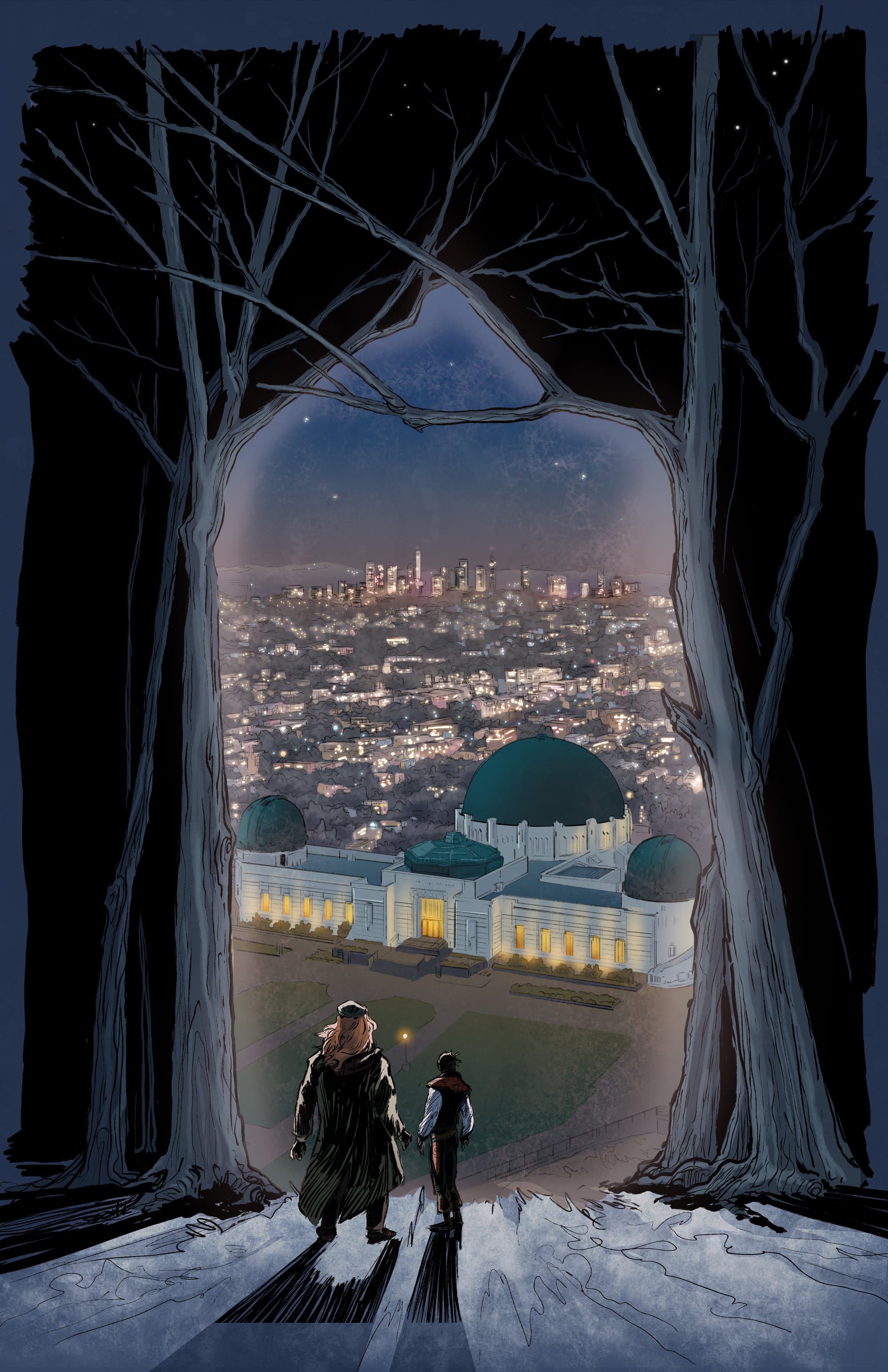 A portal between the forest and Los Angeles